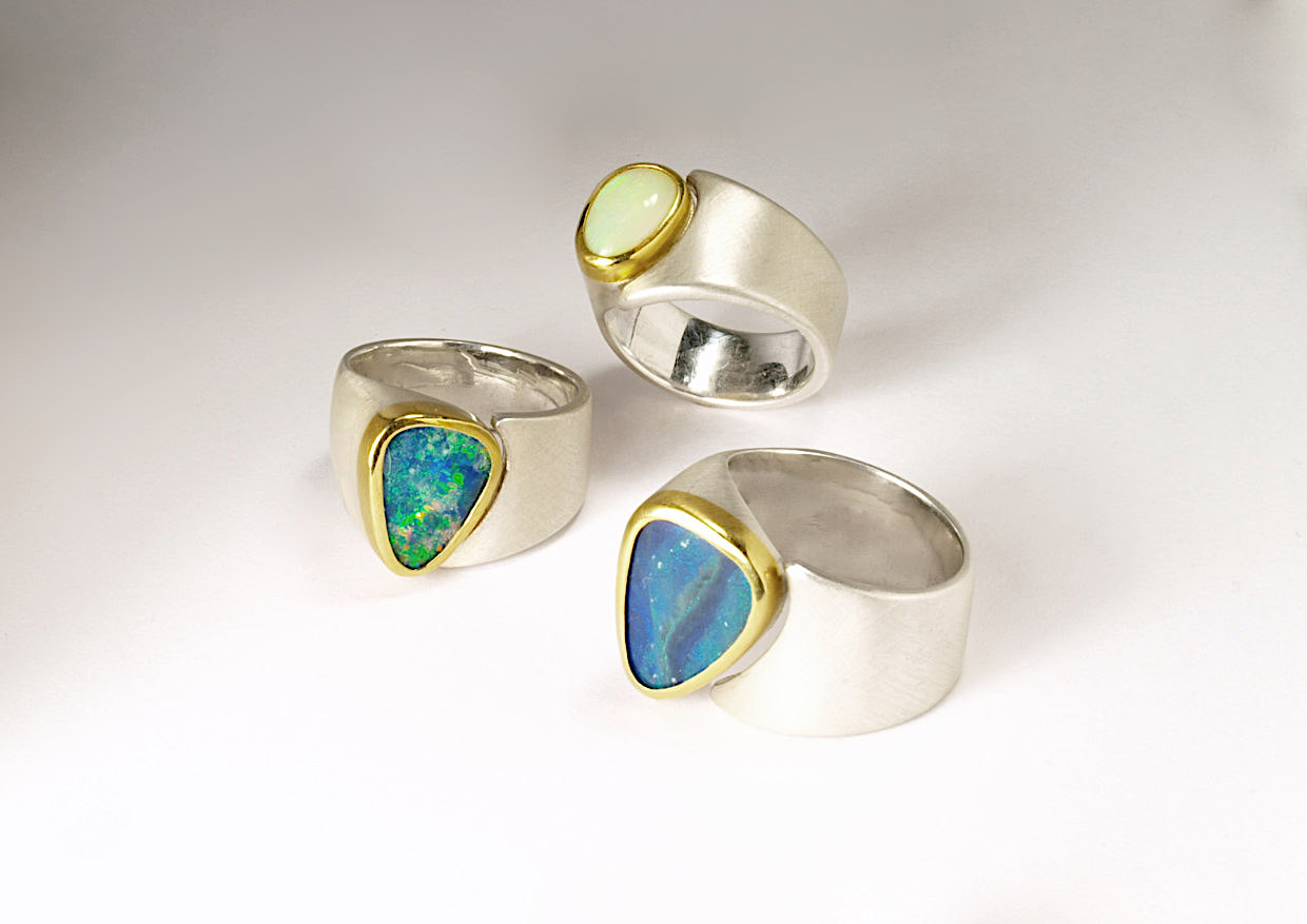 Ringe, Silber, Gold, Opale, ab 360€